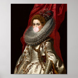 Poster Bubble Gum Diva com Lace Ruff