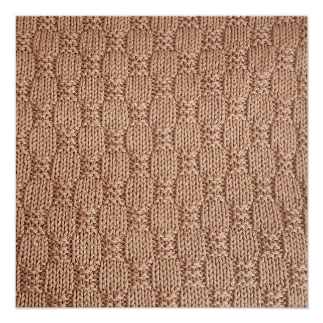 Pôster Bubble Knit Stitch Patterch de Shirley Taylor (Frente)