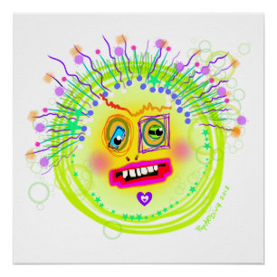 Pôster Bubble Smile Meemogie Emoji Art