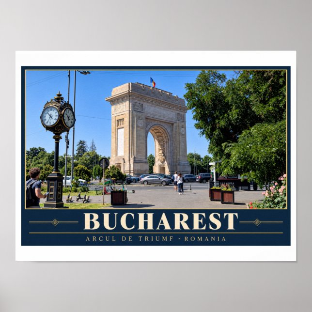 Poster Bucareste Arcul de Triumf (Frente)