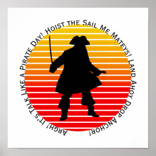 Poster Buccaneeiros Steampunk Fala Como Um Argh Pirata Do