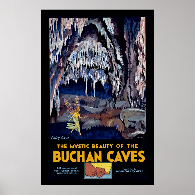 Poster Buchan Caverna Austrália (Frente)