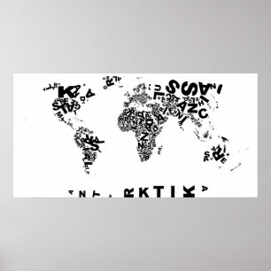 Poster Buchstabenwelt