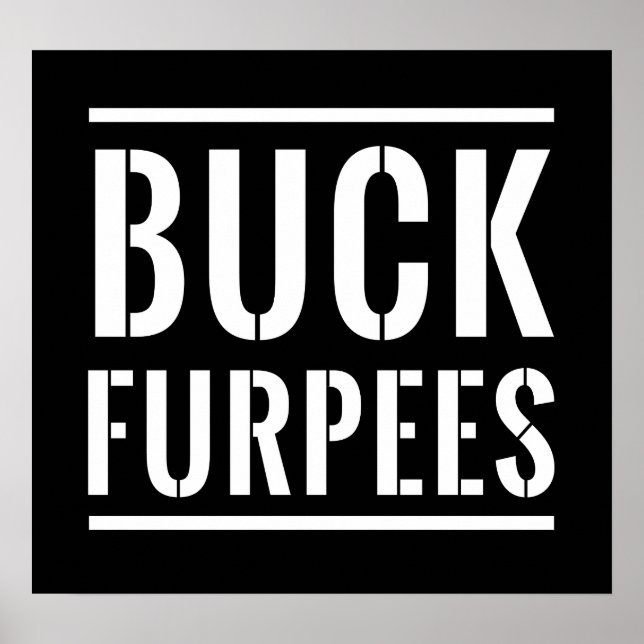 Poster Buck Furpees (Frente)