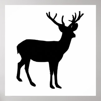 Pôster Buck Silhouette