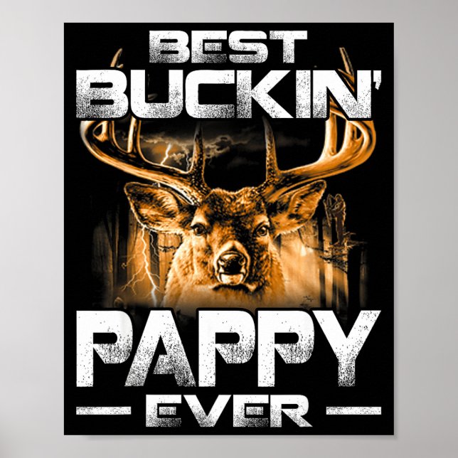 Poster Buckin' Pappy Ever Shirt Deer Hunting Bucking Fath (Frente)