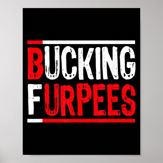 Poster Bucking Furpees Burpees Workout Enthusiast Christm (Frente)