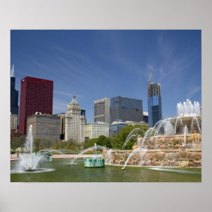 Pôster Buckingham Fountain, localizado em Grant Park, 2