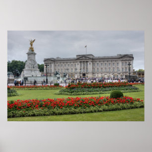 Poster Buckingham Palace em Londres Inglaterra