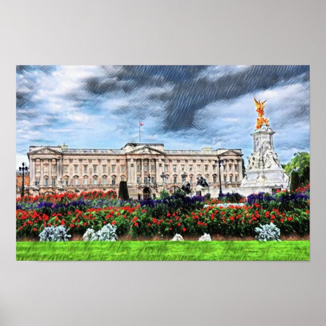 Poster Buckingham Palace Londres (Frente)