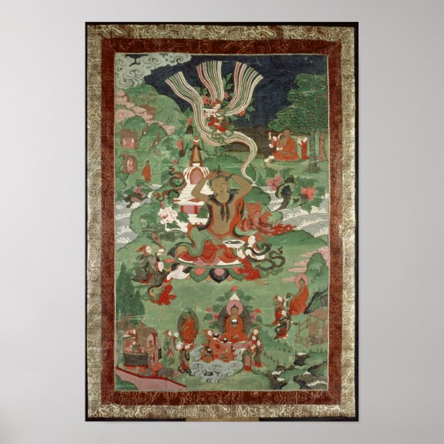 Poster Buda cortando um tufo de cabelo (Frente)