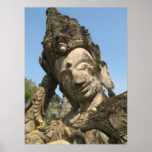 Pôster Buda deitado ... Nong Khai, Isan, Tailândia