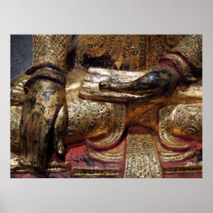 Pôster Buda Earth tocando Mudra