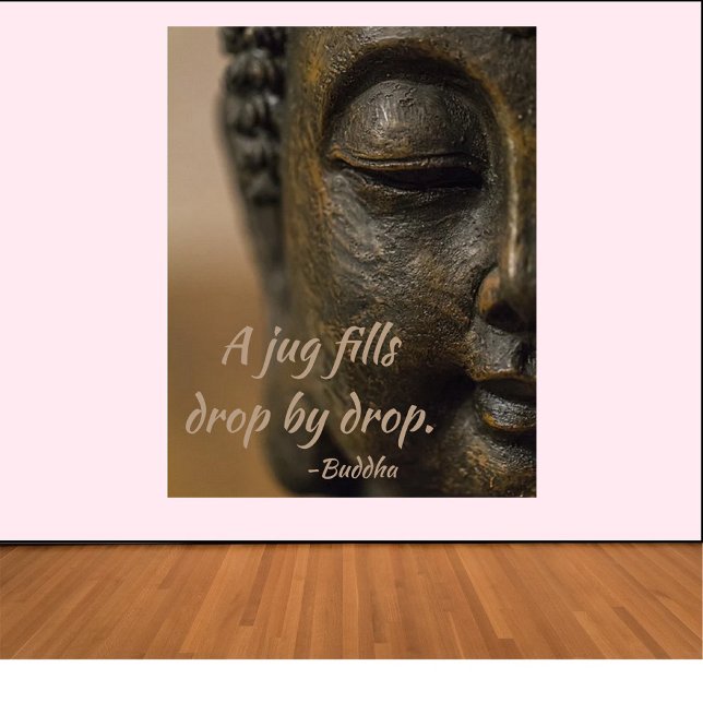 Poster Buda Zen Cote (Bookmark my store! https://www.zazzle.com/store/capricepetit)