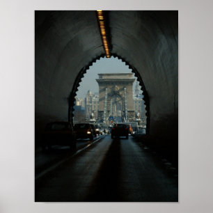 Poster Budapest Chain Bridge
