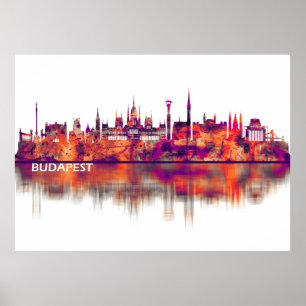 Poster Budapest Hungria Skyline