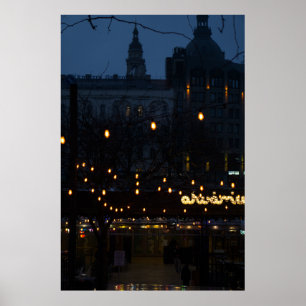 Poster Budapest Nightfall: Visão Basilica