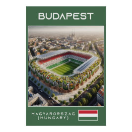 Pôster Budapest Stadium - Hungary - Ecological Design