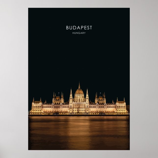 Poster Budapeste, Hungria, Viagem Trabalho de arte (Frente)