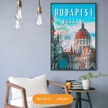 Poster Budapeste, la perle du Danúbio<br><div class="desc">Budapest la plus grande ville et la capitale de la Hongrie. Elle se situe en aval du coude du Danúbio entre o maciço de Transdanubie e l'Alföld. Habitantes sont les Budapestois</div>