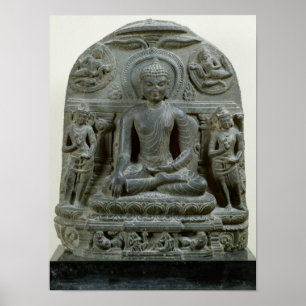 Pôster Buddha assentado na meditação