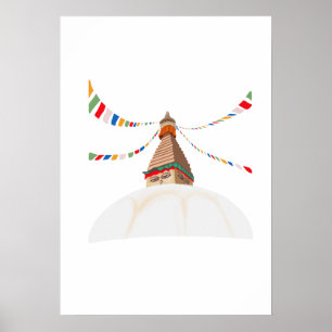 Poster Buddha Boudha Swoyambhu
