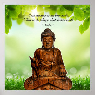 Poster Buddha - cada manhã