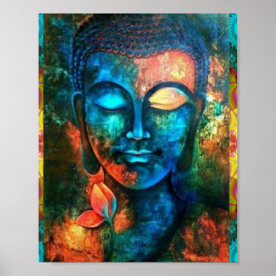 Poster Buddha colorido bonito