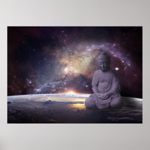 Poster Buddha Galaxy