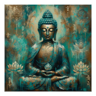 PÔSTER BUDDHA MEDITING AP #10