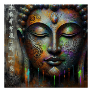 PÔSTER BUDDHA TRANSCENDENTAL ARTE Nº 2
