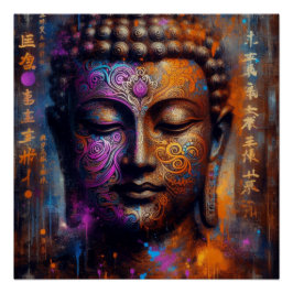 PÔSTER BUDDHA TRANSCENDENTAL ARTE Nº 4