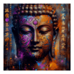 PÔSTER BUDDHA TRANSCENDENTAL ARTE Nº 4
