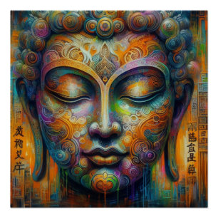 PÔSTER BUDDHA TRANSCENDENTAL ARTE Nº 6