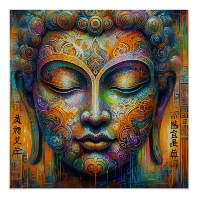 PÔSTER BUDDHA TRANSCENDENTAL ARTE Nº 6 (Frente)