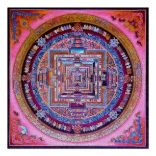 Pôster Budismo tibetano Kalachakra Sera - Mandala