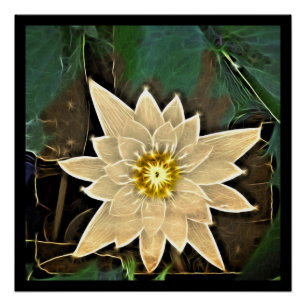 Pôster Budismo Zen Nova Idade Yoga Namaste White Lotus