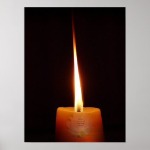 Poster budista do SGI com vela de Lotus e NMRK