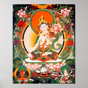 Poster budista tibetano da arte