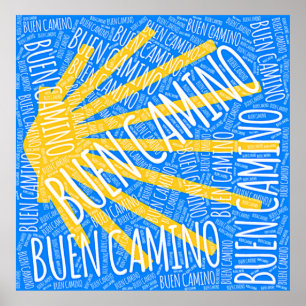 Poster Buen Camino Scallop shell