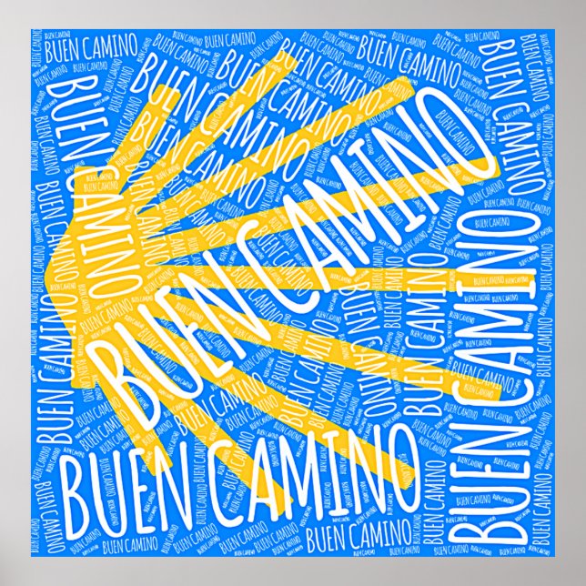 Poster Buen Camino Scallop shell (Frente)