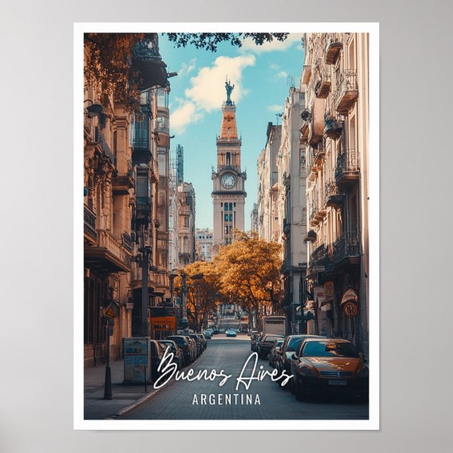 Poster Buenos Aires Argentina Linda Cidade (Frente)