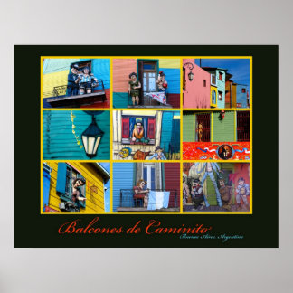 Pôster Buenos Aires Caminito Balconies