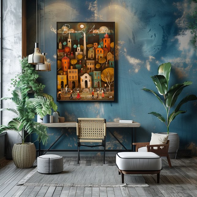 Pôster Buenos Aires: Paris of South America - Whimsical (Criador carregado)