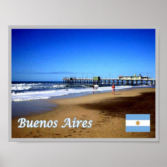 Poster Buenos Aires - Pinamar - (Frente)