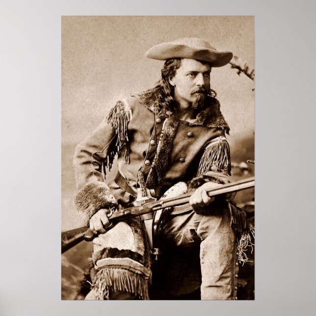 Pôster Buffalo Bill Cody - cerca de 1880 (Frente)
