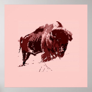 Poster Buffalo - Bison