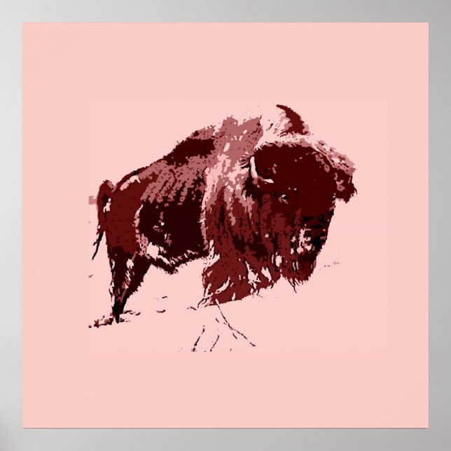 Poster Buffalo - Bison (Frente)