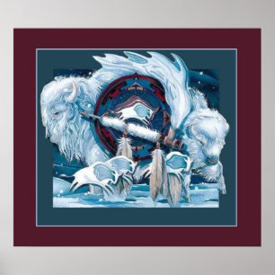 Pôster Buffalo Branco