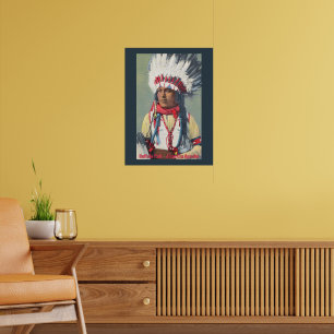 Poster Buffalo Calf Nativo Americano